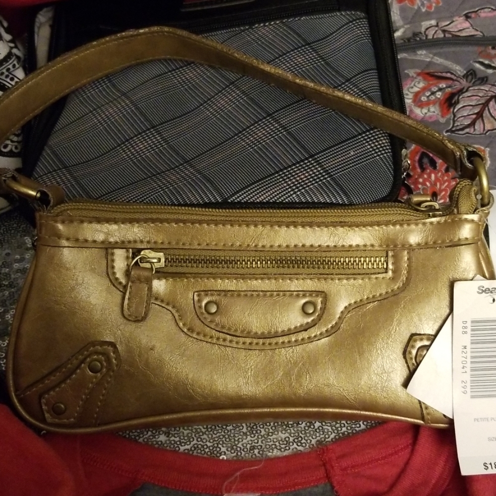 Gold Sears purse